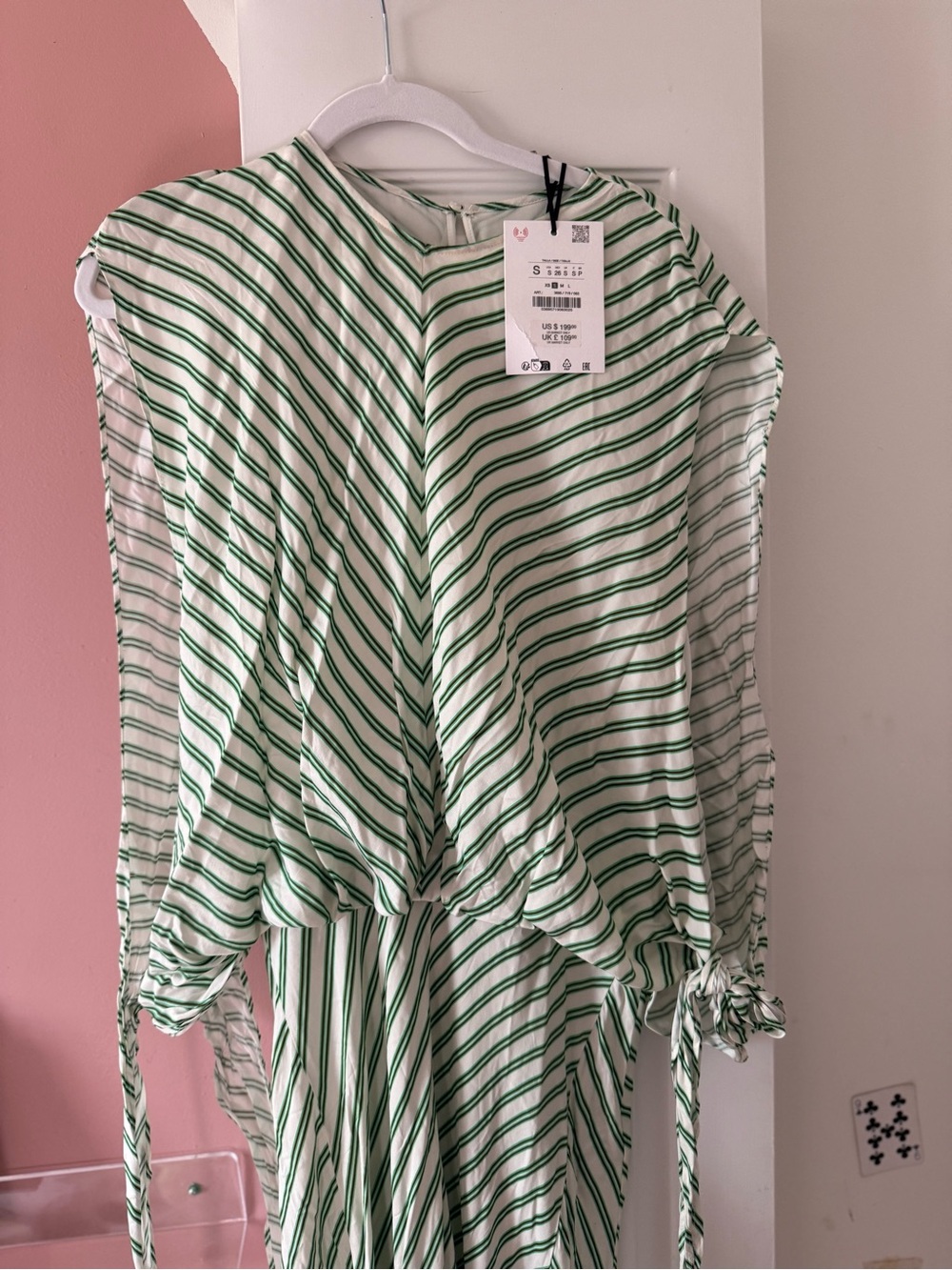 Zara Mint and White Striped Maxi Dress - Picture 14 of 14